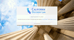 Desktop Screenshot of california-discovery-law.com