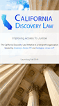 Mobile Screenshot of california-discovery-law.com