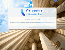 Tablet Screenshot of california-discovery-law.com